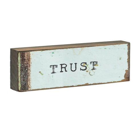 "Trust" Small Word Block